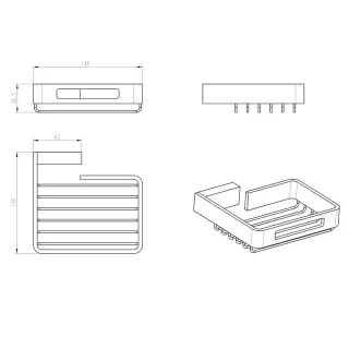 Держатель для губки Boheme Q 10959-BR бронза
